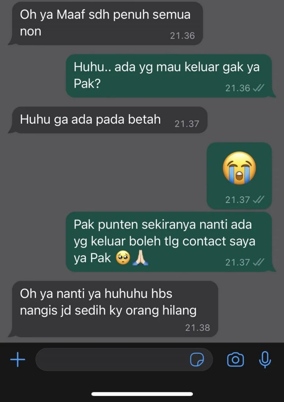 Chat lucu orang nyari kos © X Chat lucu orang nyari kos © X