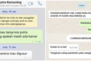11 Chat lucu orang nyari kos ini bikin ngelus dada, auto nahan kesel bacanya