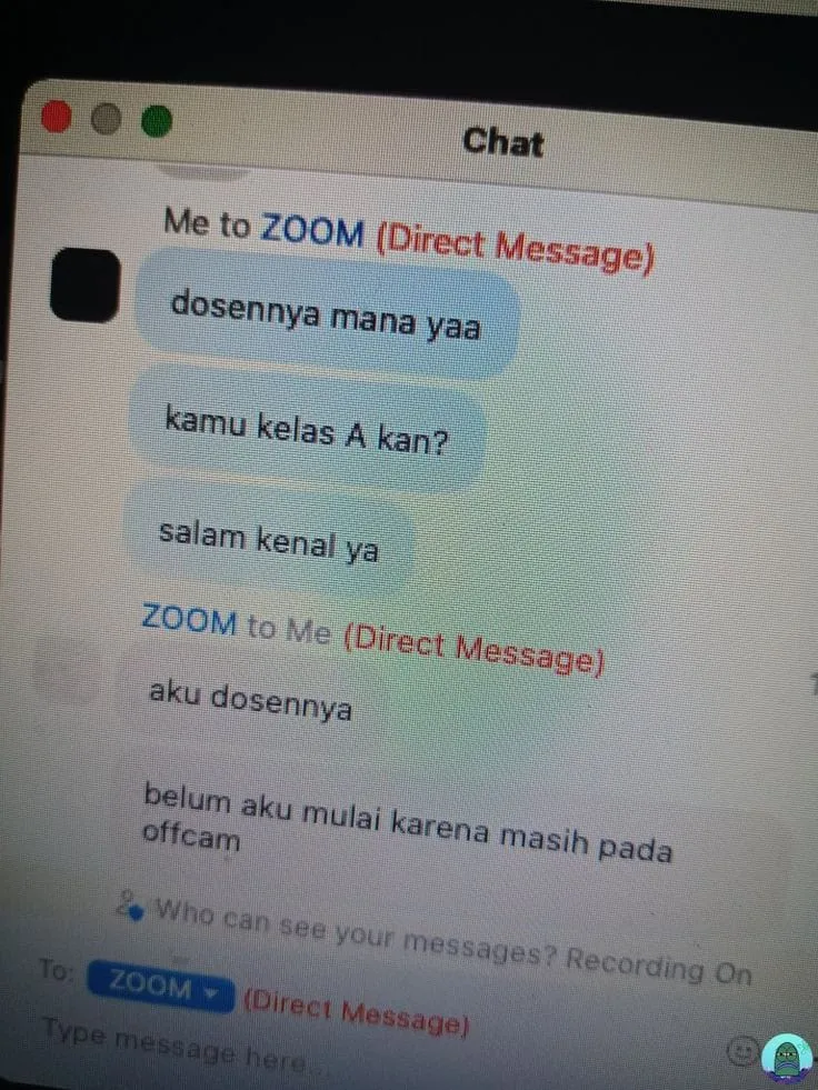 Chat lucu dosen dan mahasiswa dari berbagai sumber