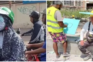 11 Potret kocak cara orang menghindari panas ini bikin meringis, ada-ada aja idenya