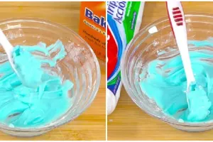 Tanpa beli strip pemutih, begini cara atasi gigi kuning pakai pasta gigi dicampur 1 bahan dapur
