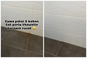 Tanpa disikat, ini trik bersihkan noda kuning keramik kamar mandi cuma tambah 1 bahan dapur