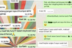 11 Chat lucu salah paham guru dan murid ini randomnya nggak ada obat, absurd abis bikin senyum tipis