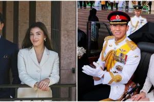 Pangeran Mateen dan istri jalani umrah bersama, penampakan mukena sederhana Anisha Rosnah tuai atensi