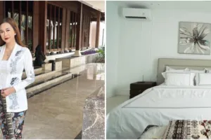 Rumahnya ditaksir Rp 50 M, 9 potret kamar Aura Kasih ada rak buku berbentuk pohon