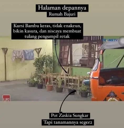 rumah Bajaj Bajuri sederhana © Instagram rumah Bajaj Bajuri sederhana © Instagram