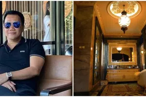 9 Potret kamar mandi Fitno Fabulous ‘Crazy Rich Pondok Indah' ini bikin takjub, ada TV di balik cermin
