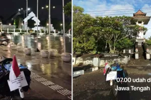 Pria bagikan perjalanan mudik pakai sepeda dari Jogja ke Pemalang, jalur tempuhnya jadi sorotan