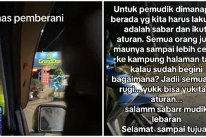 Geram dengan orang lawan arah saat mudik Lebaran, aksi pria ini di luar dugaan dan tuai pujian