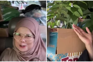 Serasa pindahan rumah, momen pria bawa banyak barang hingga tanaman saat mudik ini bikin geleng kepala
