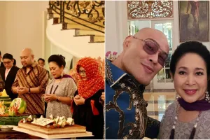 Kasih potongan tumpeng pertama ke Prabowo, begini 9 potret kemeriahan ultah Titiek Soeharto