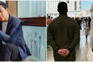9 Momen Darma Mangkuluhur umrah bareng Tommy Soeharto, penampilan bapak dan anak bak kakak dan adik