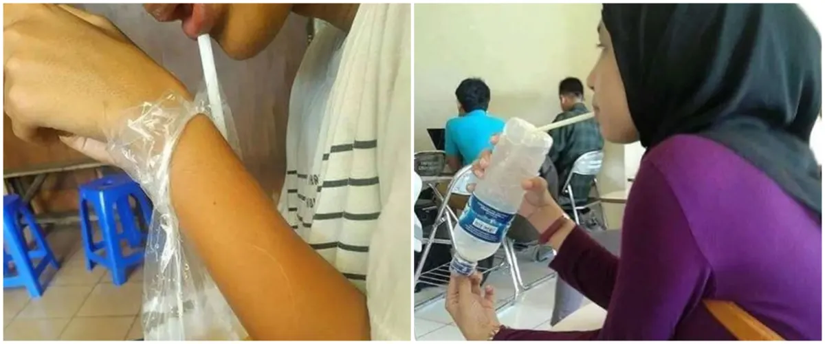 Efek terlalu ngide, 11 potret kocak saat menikmati minuman ini caranya absurd bikin nggak habis pikir