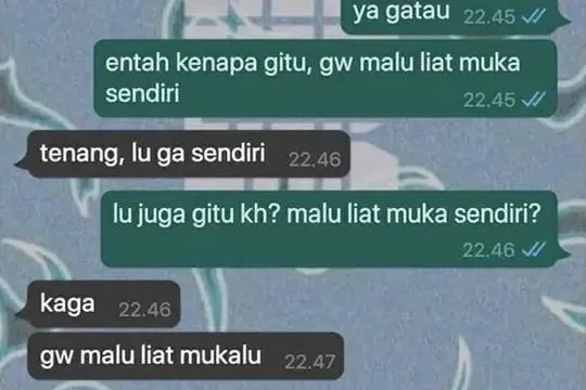 Chat lucu belum apa-apa udah insecure Berbagai sumber Chat lucu belum apa-apa udah insecure Berbagai sumber
