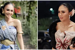 Honor nyanyi lebih dari Rp 50 juta, 9 potret Yuni Shara di acara nikahan ini cuek pakai sandal jepit