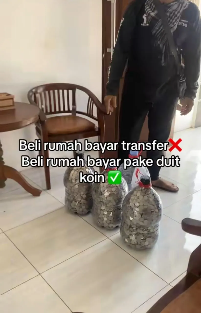 beli rumah pakai koin © TikTok