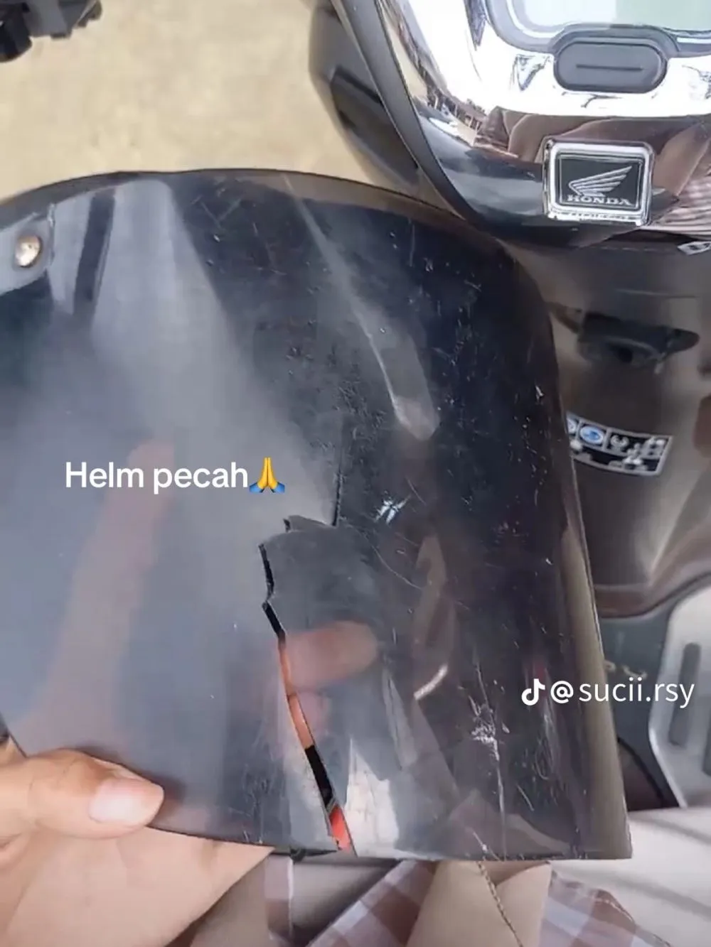 Aksi perusak motor TikTok/@sucii.rsy Aksi perusak motor TikTok/@sucii.rsy