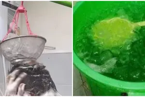 11 Potret kocak cara orang mandi di cuaca panas ini definisi kere tapi banyak akal, idenya boleh juga