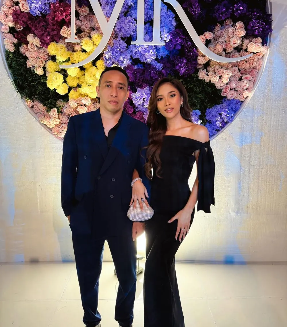 gaya seleb di nikahan mahalini dan rizky febian © instagram