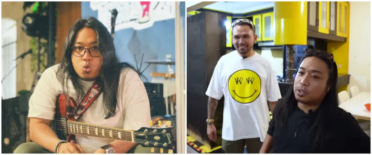 9 Potret dapur Praz Teguh nuansa kuning-hitam, nyentrik meski tanpa kitchen set lengkap