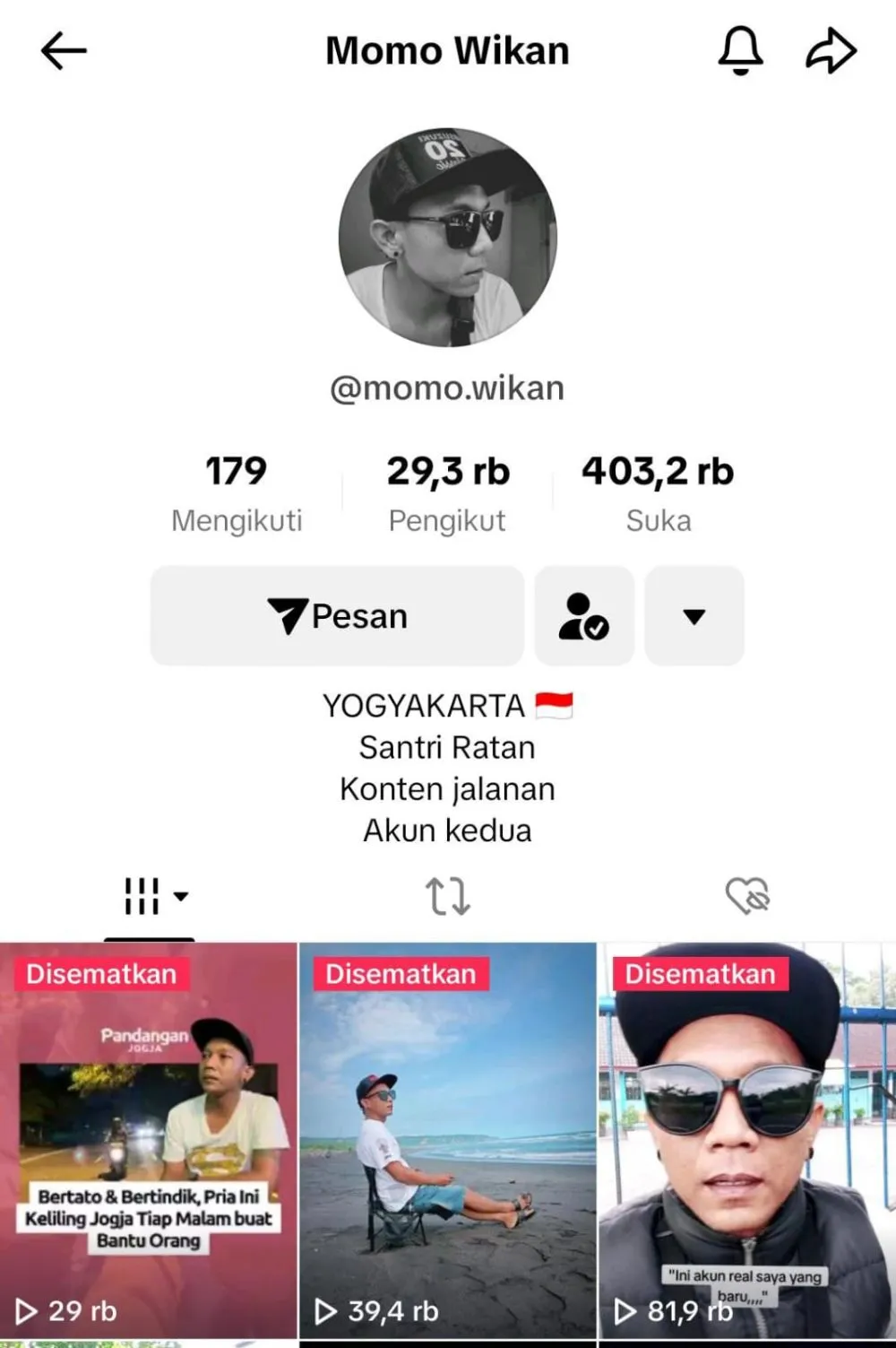 Kisah TikTokers Momo Wikan © 2024 berbagai sumber Kisah TikTokers Momo Wikan © 2024 berbagai sumber