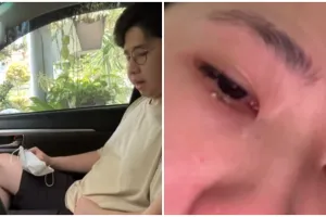 Berawal salah injak gas, momen wanita belajar mobil ini endingnya bikin tercengang