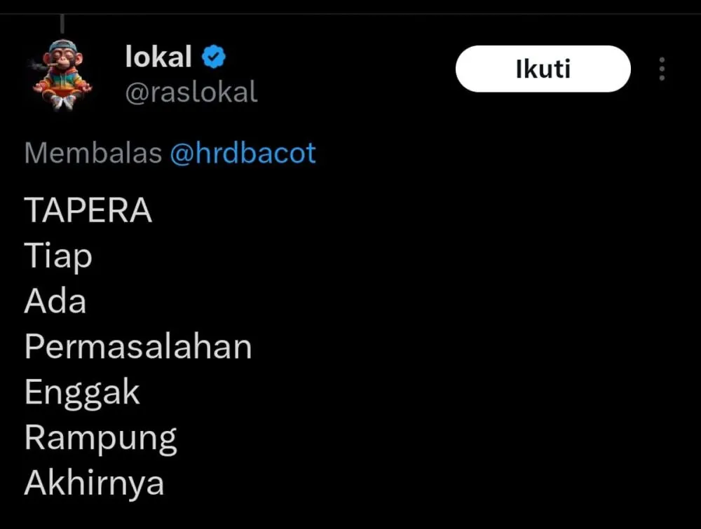 singkatan tapera kocak berbagai sumber singkatan tapera kocak berbagai sumber