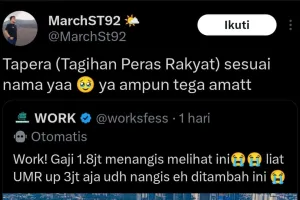 11 Plesetan singkatan Tapera di X ini nampol tapi juga mengocok perut