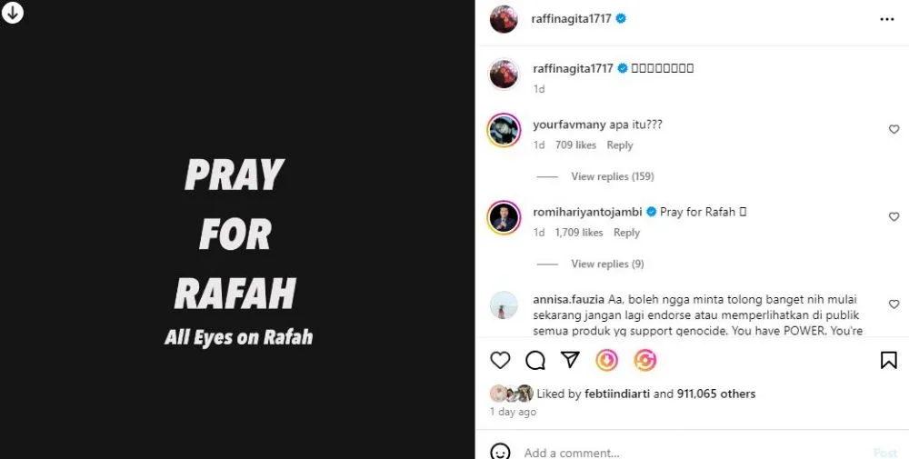seleb suarakan all eyes on rafah © instagram seleb suarakan all eyes on rafah © instagram