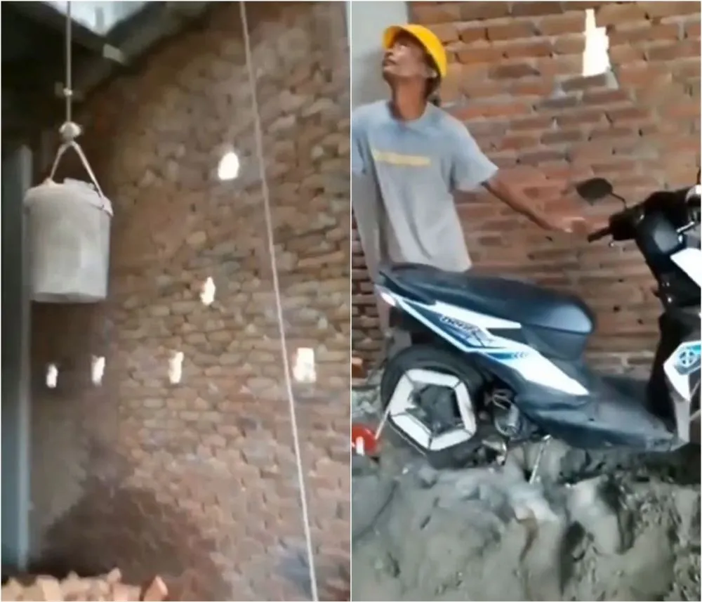 Lifehack nyeleneh kuli angkut bahan bangunan Instagram Lifehack nyeleneh kuli angkut bahan bangunan Instagram