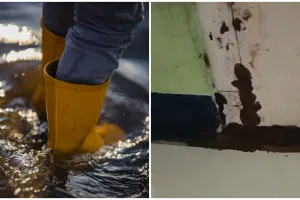 Cuma pakai mainan bocah, lifehack nyeleneh menahan air banjir tak masuk rumah ini diakui ampuh