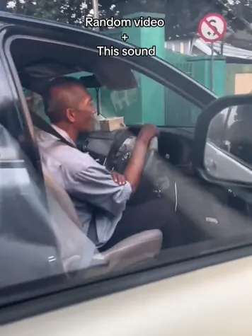 santai di jalan raya meski tanpa pintu © TikTok