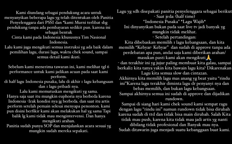 klarifikasi Anang Hermansyah usai nyanyi © Instagram