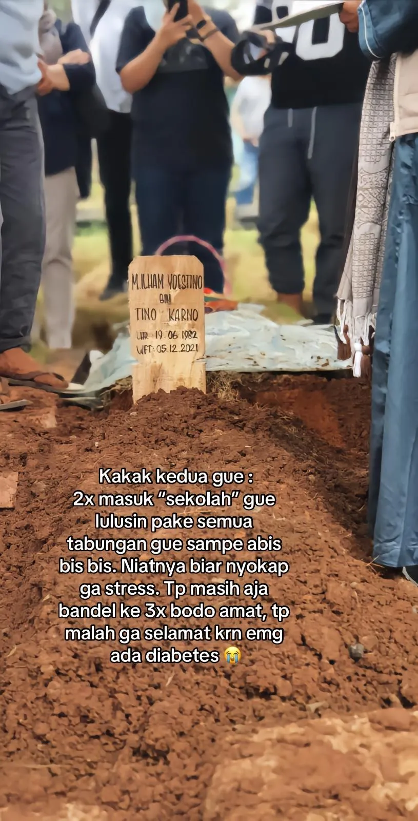 Curhat pilu putri mendiang Tino Karno © TikTok Curhat pilu putri mendiang Tino Karno © TikTok
