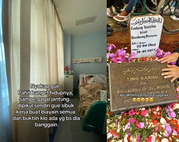 Curhat pilu putri mendiang Tino Karno © TikTok Curhat pilu putri mendiang Tino Karno © TikTok