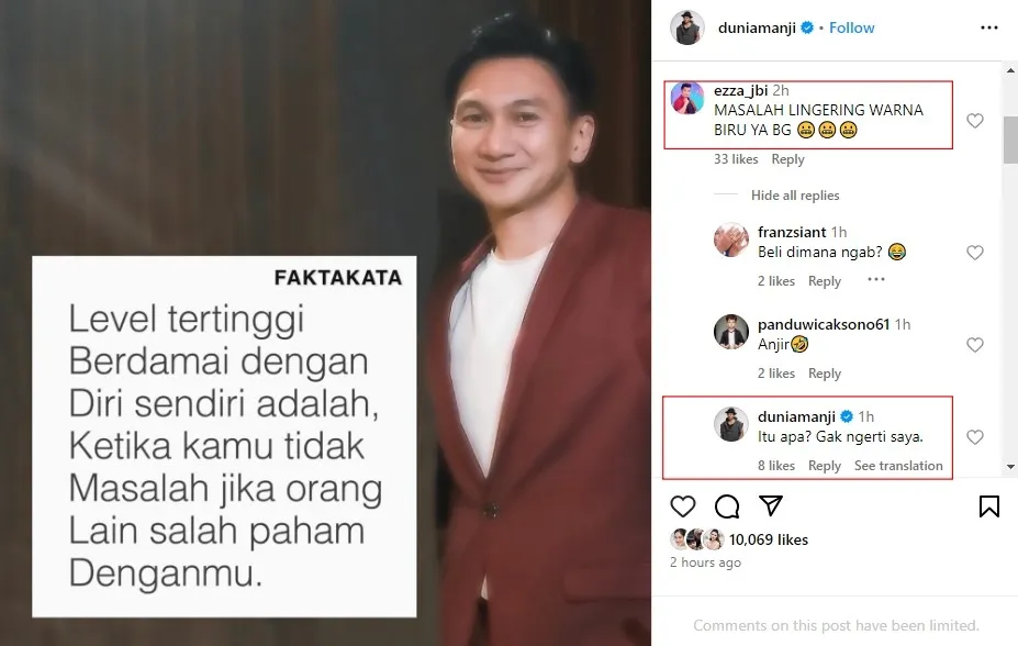 Anji respons bukti perselingkuhan © Instagram Anji respons bukti perselingkuhan © Instagram