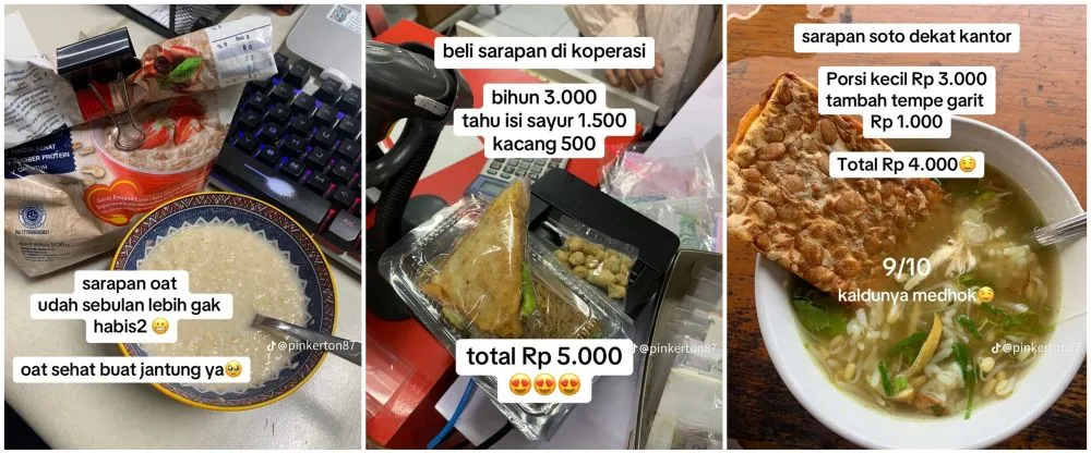 pria terapkan frugal living gowes © TikTok