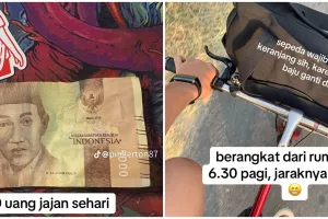 Pria terapkan frugal living gowes rumah-kantor 30km, sehari Rp5 ribu untuk makan, ini hasil ngiritnya