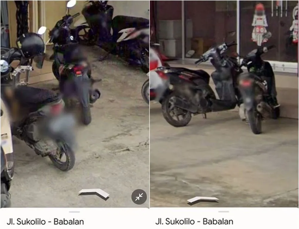 kendaraan tanpa plat nomor di Google Maps Sukolilo Berbagai sumber