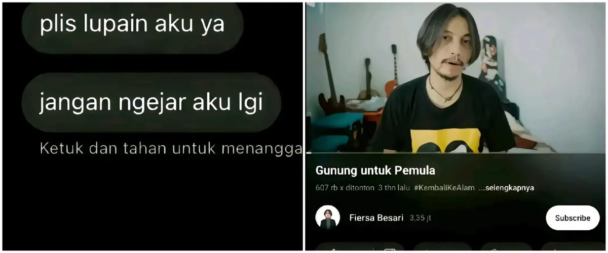 Aksi cowok langsung healing naik gunung sendirian usai patah hati ini endingnya di luar ekspektasi