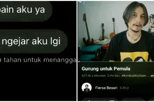 Aksi cowok langsung healing naik gunung sendirian usai patah hati ini endingnya di luar ekspektasi