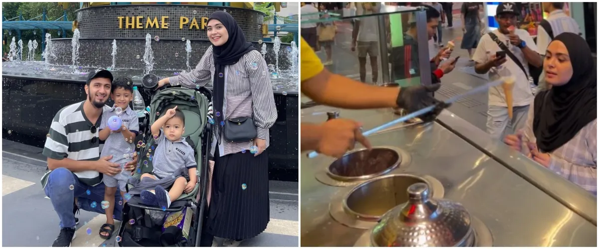 11 Momen Vebby Palwinta liburan ke Malaysia, aksinya jahili balik penjual es krim Turki bikin ngakak