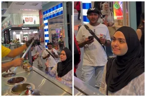 Geregetan dikerjain penjual es krim Turki, cara Vebby Palwinta balas prank ini bikin orang ketawa puas