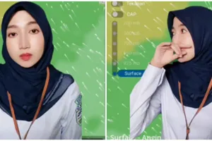 Momen kocak wanita bacakan prakiraan cuaca ini agak lain, berasa liat live cek khodam