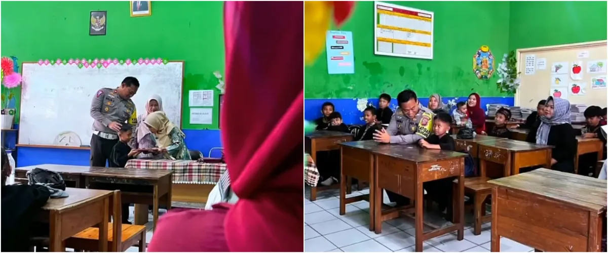 Momen anak SD kirim surat yang isinya minta polisi ambilkan rapor semester, alasannya bikin terenyuh