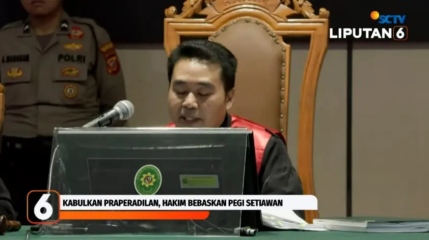 Pegi Setiawan bebas © YouTube Pegi Setiawan bebas © YouTube