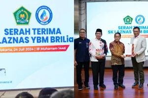 Kemenag serahkan SK Izin Operasional sebagai Lembaga Amil Zakat skala nasional kepada YBM BRILiaN