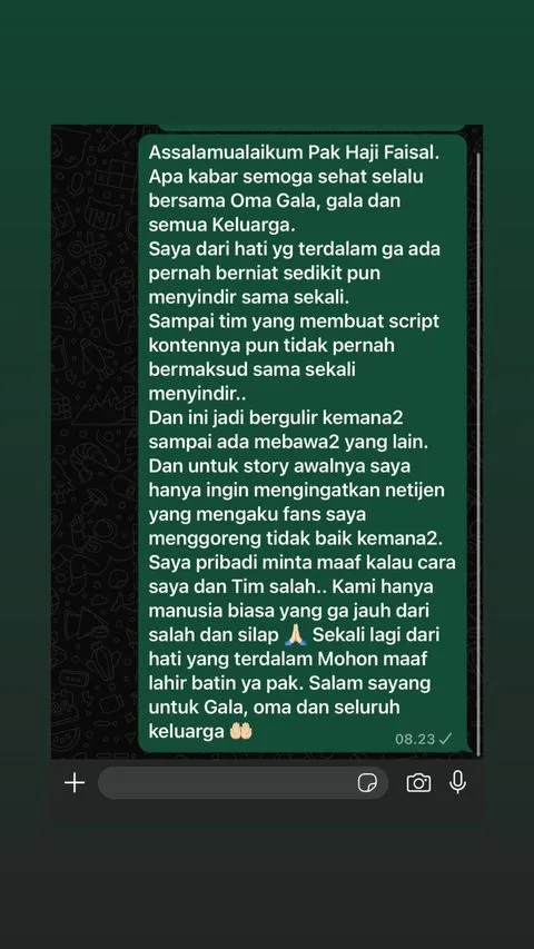 Atta Halilintar minta maaf ke Haji Faisal © Instagram Atta Halilintar minta maaf ke Haji Faisal © Instagram