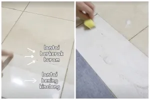 Cuma butuh 1 bahan dapur, ini trik ampuh bersihkan lantai keramik dekil dan berkerak