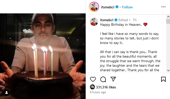 ulang tahun Ashraf Sinclair © 2024 Instagram